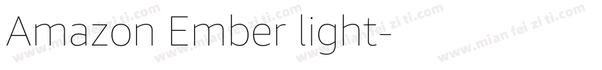 Amazon Ember light字体转换